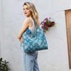 BLUE FLOWER SHOULDER BAG