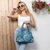 BLUE FLOWER HANDBAG