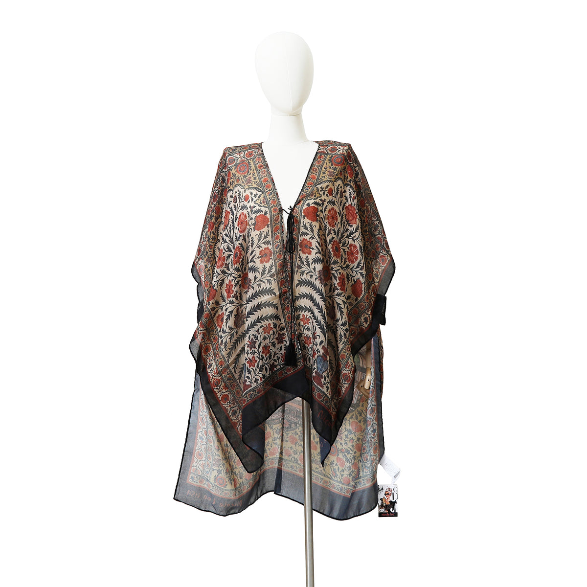 WHITE MANNEQUIN IN OUR NICOLE LEE KIMONO HEAVEN ON EARTH DESIGN