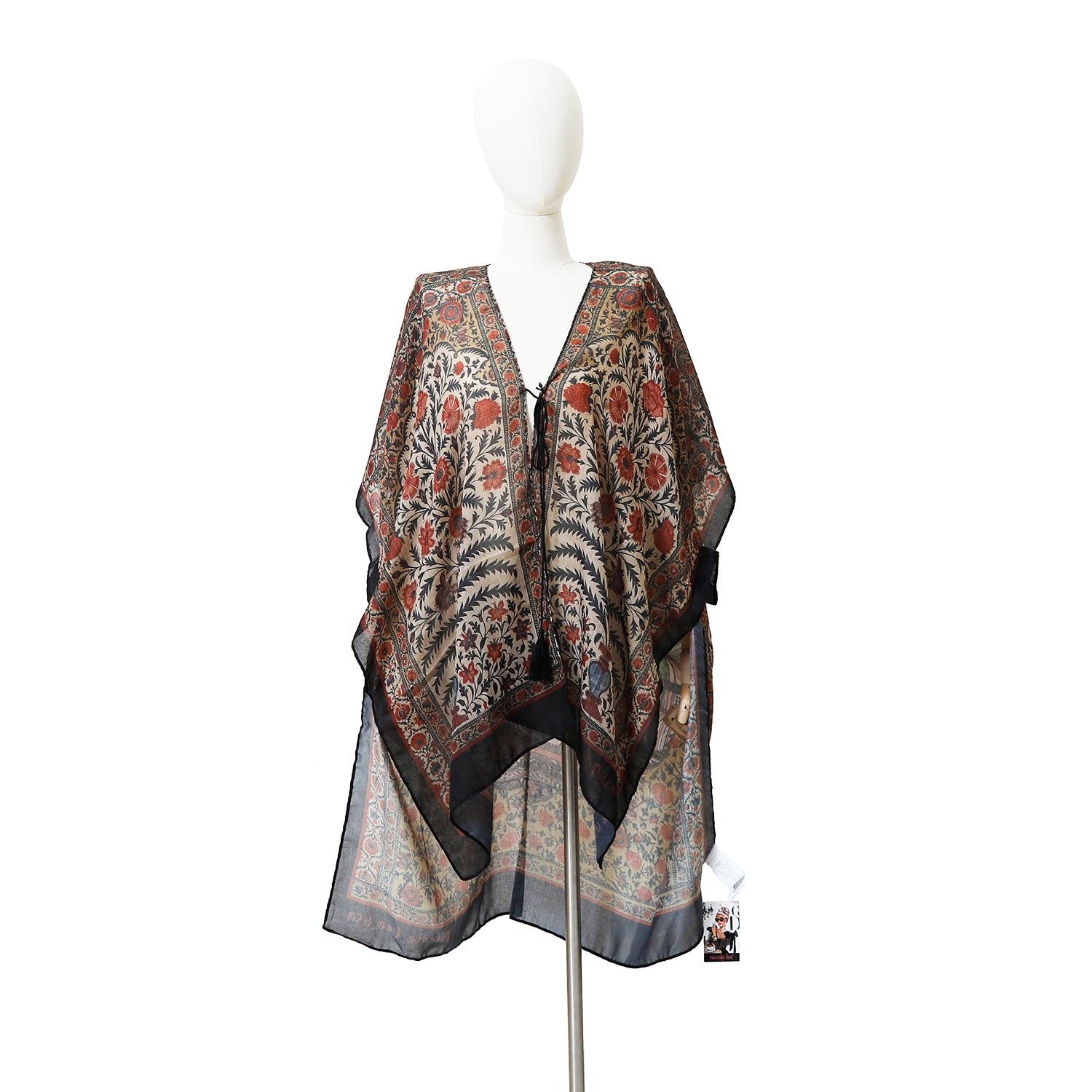 WHITE MANNEQUIN IN OUR NICOLE LEE KIMONO HEAVEN ON EARTH DESIGN