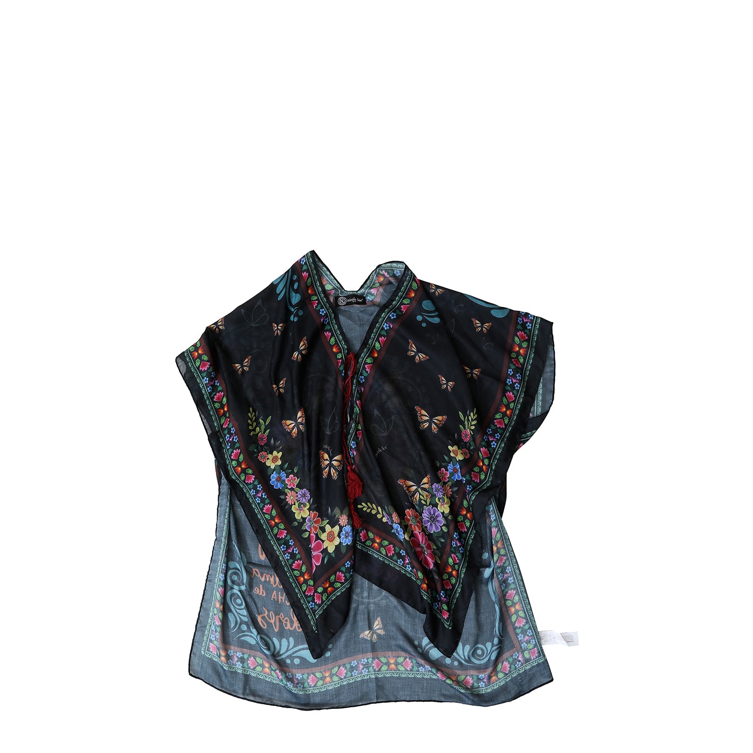 OUR NICOLE LEE KIMONO IN ALMA DE COLORES DESIGN.