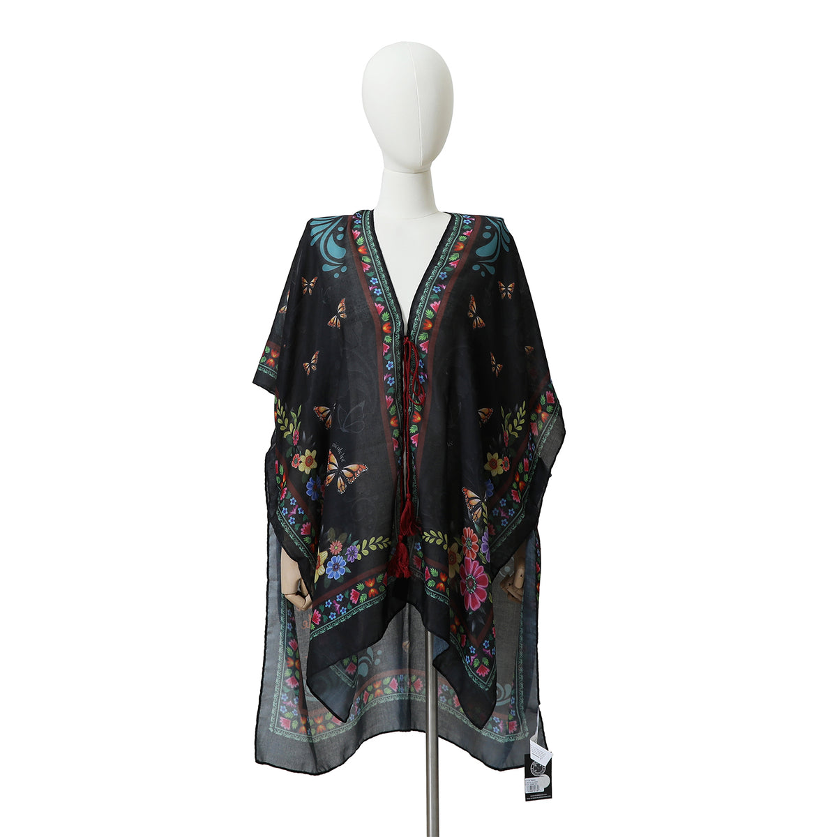WHITE MANNEQUIN IN OUR NICOLE LEE KIMONO ALMA DE COLORES DESIGN