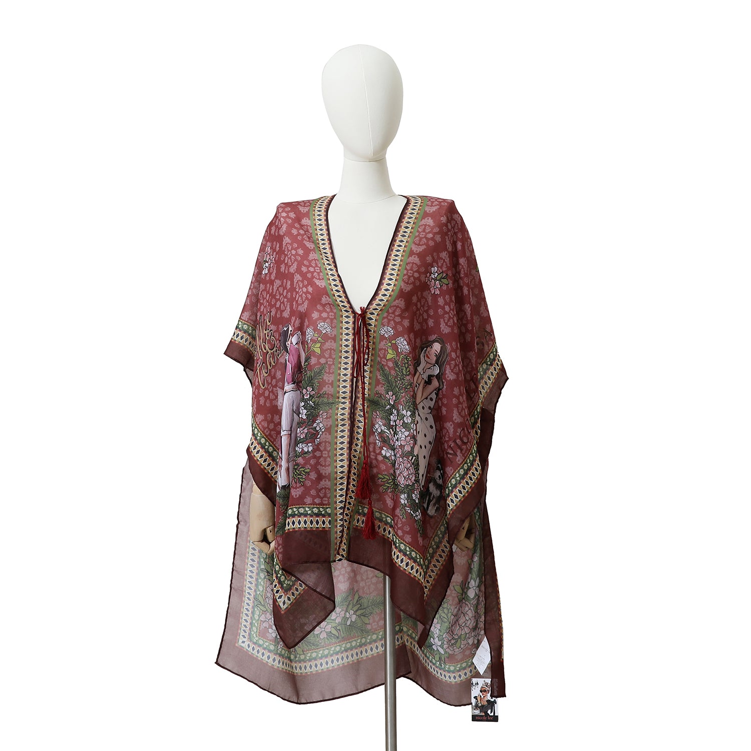 WHITE MANNEQUIN IN OUR NICOLE LEE KIMONO SISTERS SECRET DESIGN