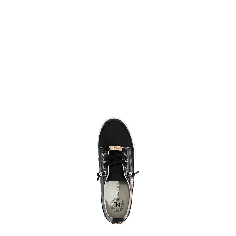 BLING PLATFORM LEATHER SNEAKER