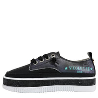 BLING PLATFORM LEATHER SNEAKER