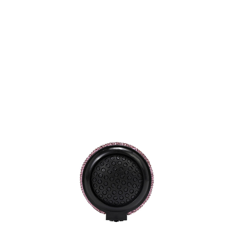 RHINESTONE COMPACT BRUSH MIRROR