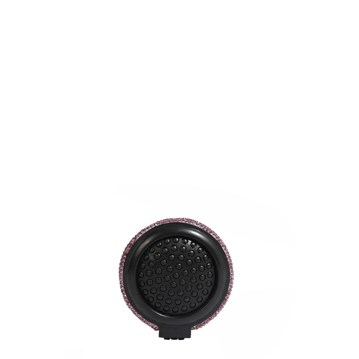 RHINESTONE COMPACT BRUSH MIRROR