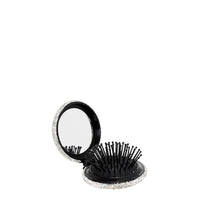 RHINESTONE COMPACT BRUSH MIRROR