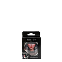 RHINESTONE COMPACT BRUSH MIRROR