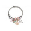 FLOWER SILVER CHARM BRACELET