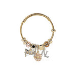 BOW GOLD CHARM BRACELET