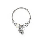 OWL SILVER CHARM BRACELET