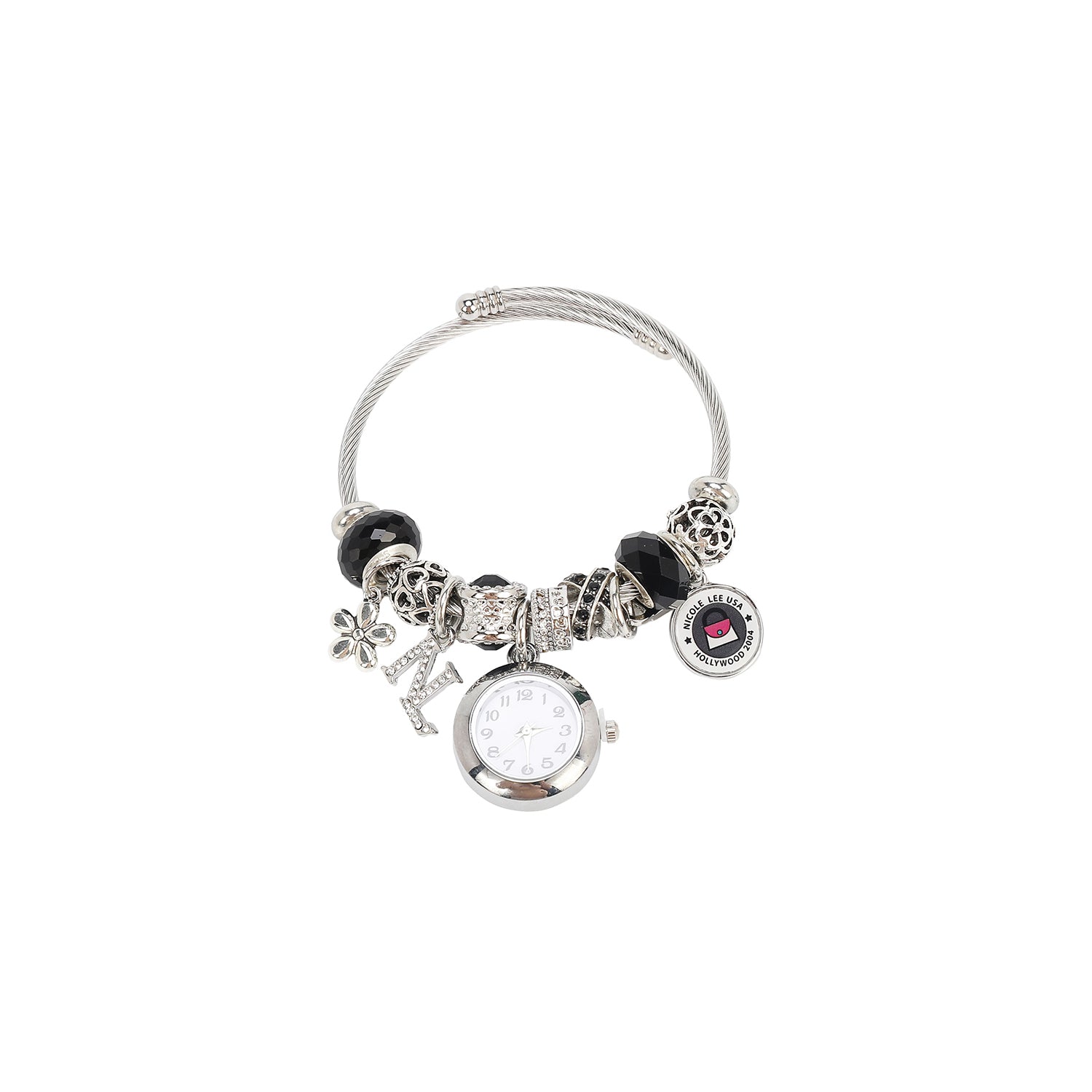 CHARM WATCH BRACELET BLACK
