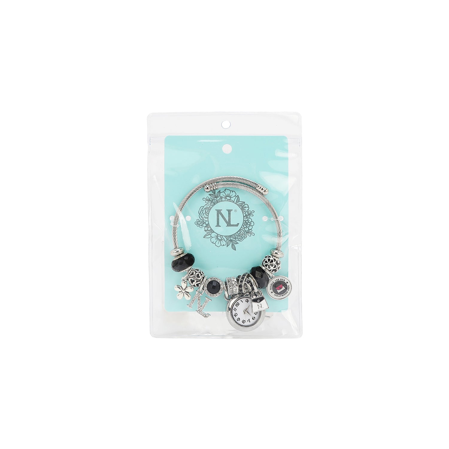 CHARM WATCH BRACELET BLACK