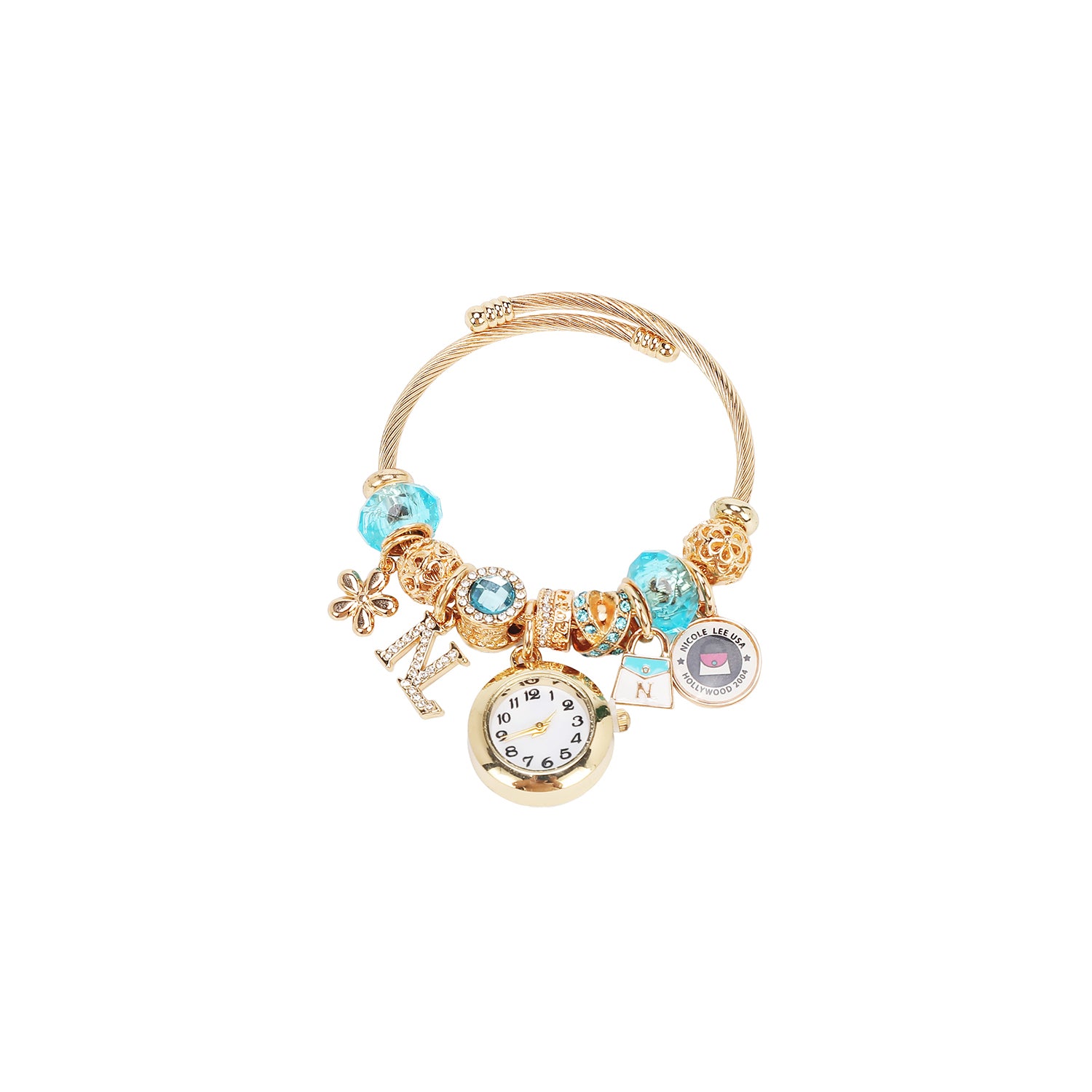 CHARM WATCH BRACELET BLUE