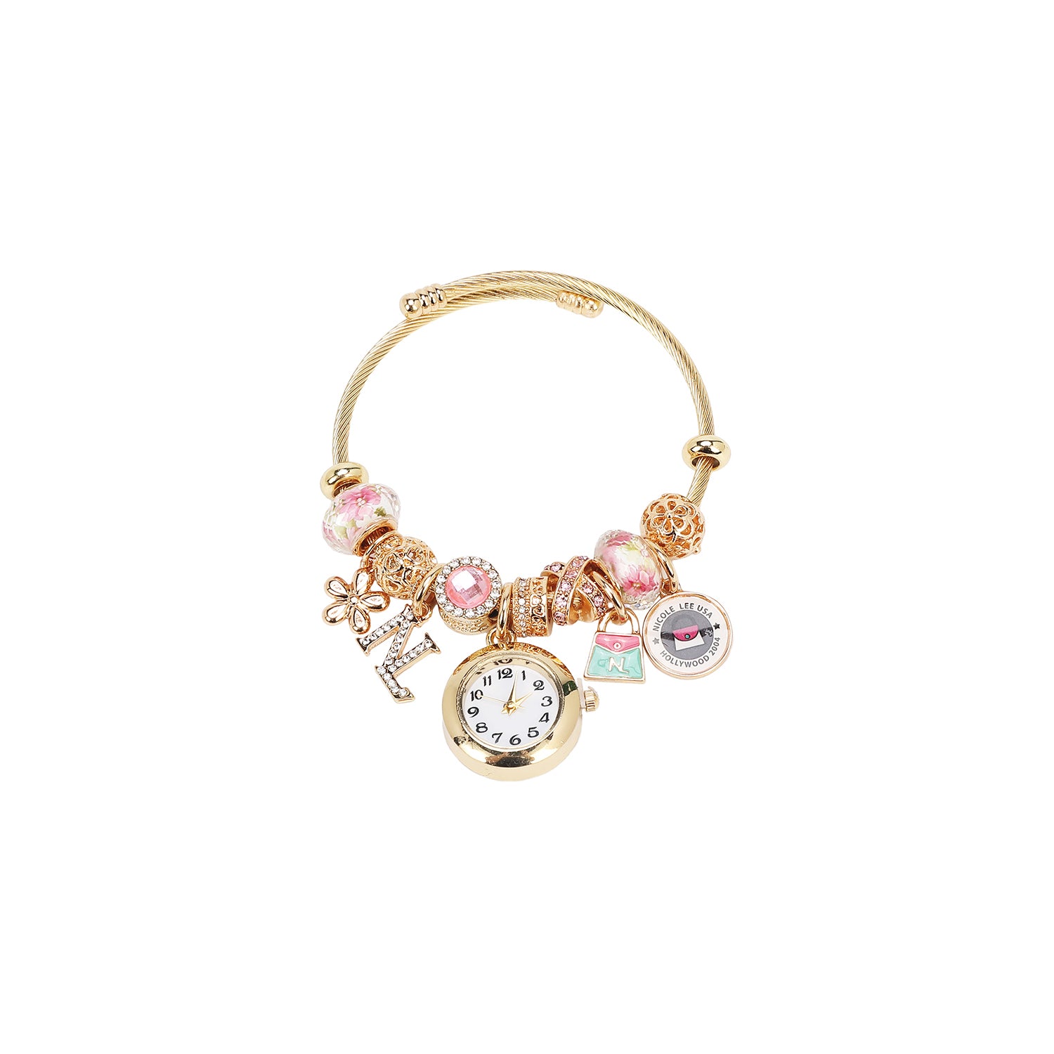 CHARM WATCH BRACELET PINK