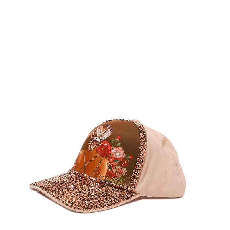 RHINESTONE FASHION CAP