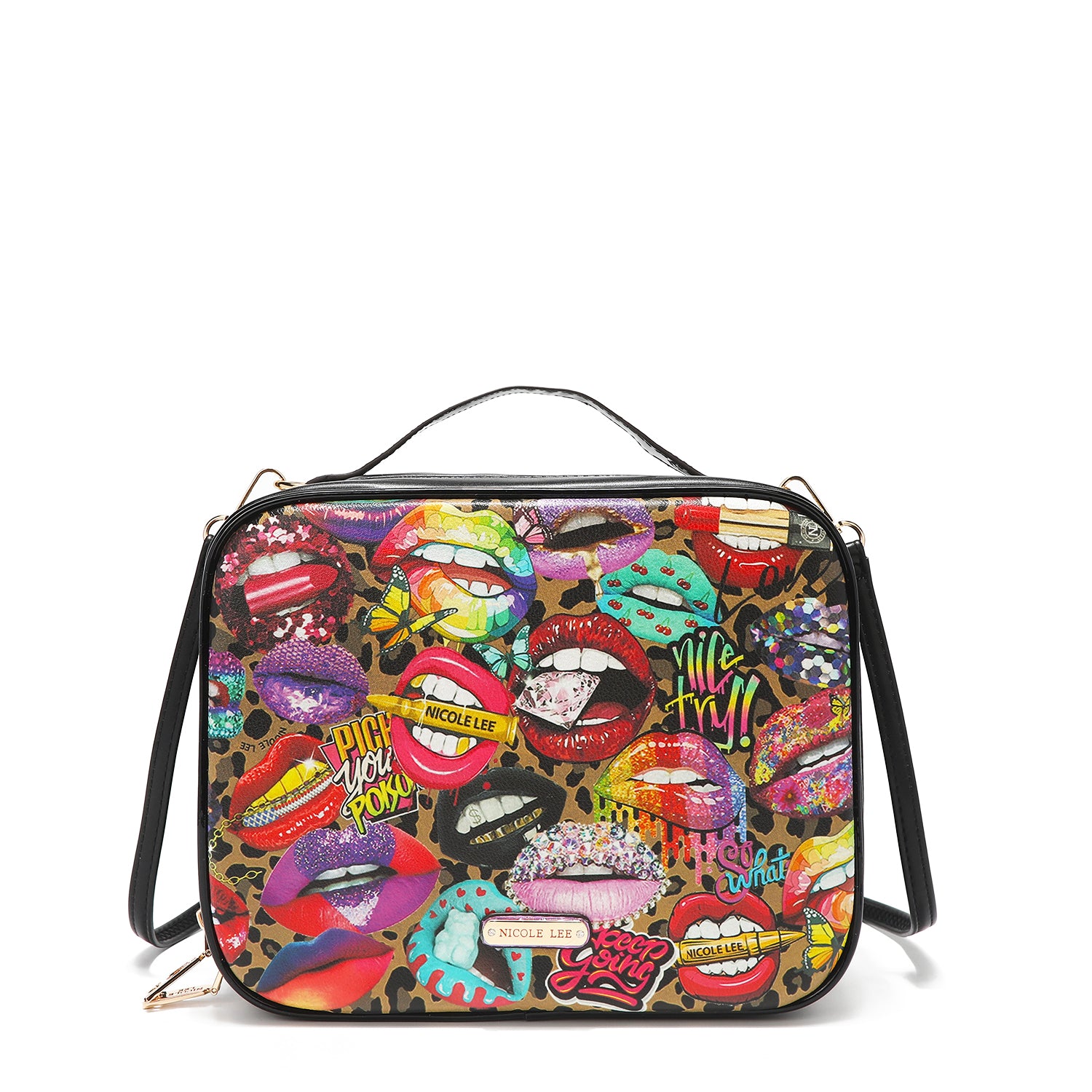 TRAVEL HANDBAG WITH POUCH SET