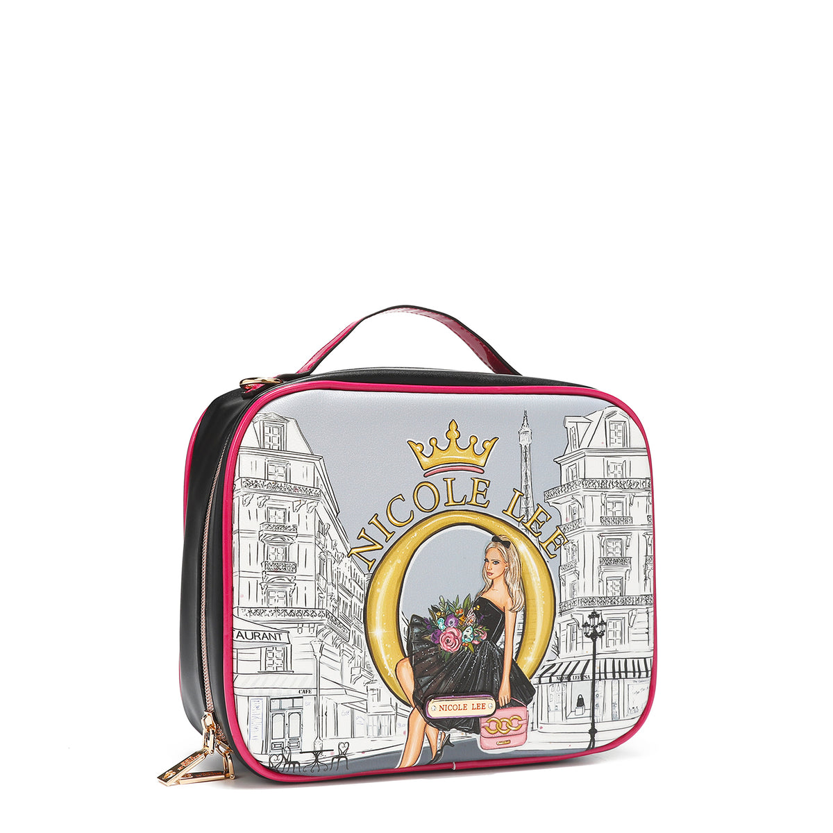 TRAVEL HANDBAG WITH POUCH SET