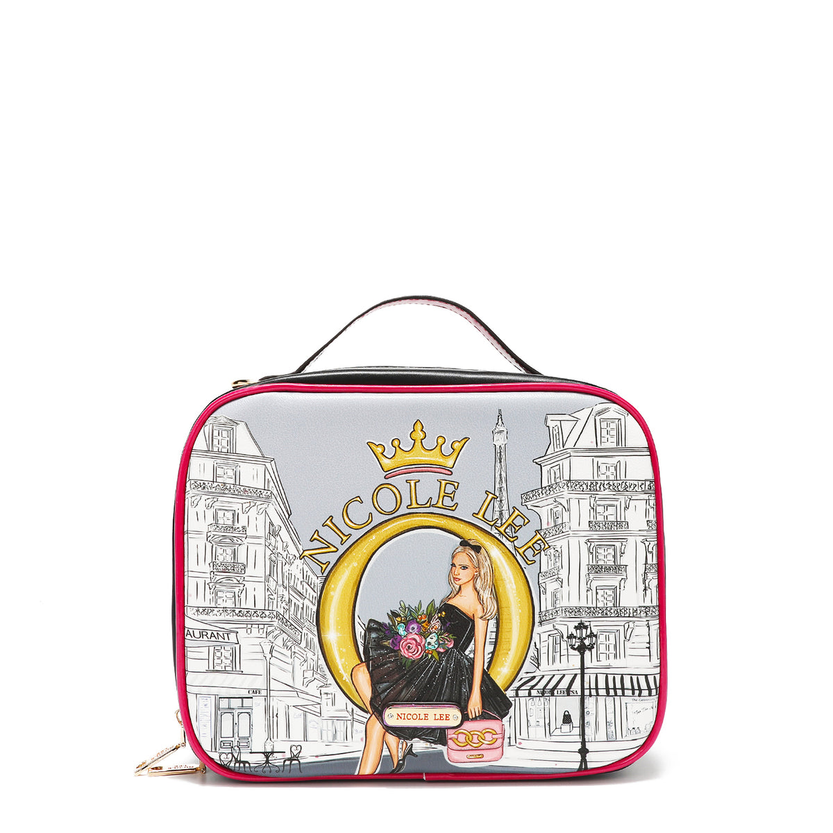 TRAVEL HANDBAG WITH POUCH SET