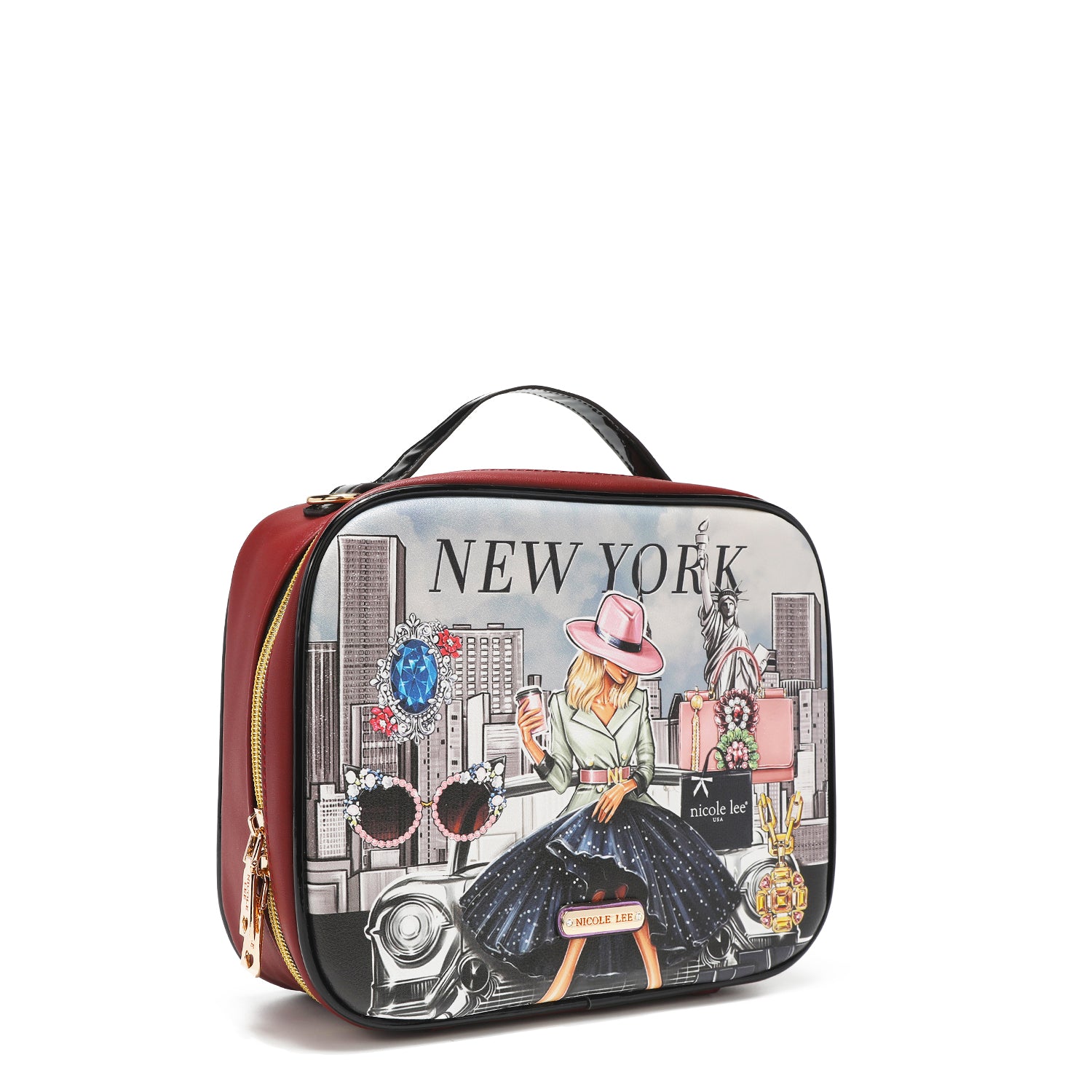 TRAVEL HANDBAG WITH POUCH SET