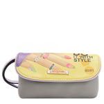 OUR JENI MAKEUP BAG IN OUR NICOLE LEE NAIL POLISH DESING.