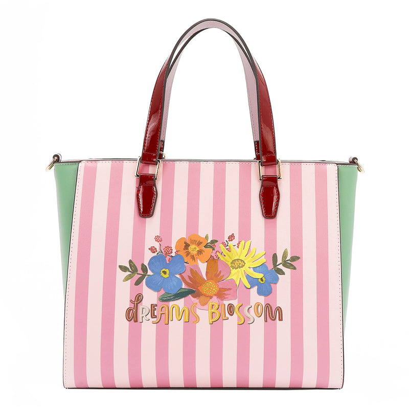 OUR NICOLE LEE TOTE BAG  IN DREAMS BLOSSOM BACK DESIGN.