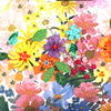 CLOSER LOOK TO THE FRONT OF DREAMS BLOSSOM SHOULDER BAG EMBELLISHED WITH RESIN FLOWERS , SEQUINS, BEADS AND APPLIQUES