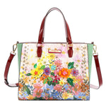 OUR NICOLE LEE TOTE  IN DREAMS BLOSSOM DESIGN AND ADJUSTABLE STRAP.