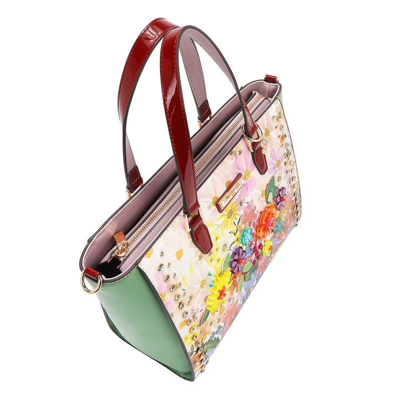 OUR NICOLE LEE TOTE BAG  IN DREAMS BLOSSOM DESIGN.