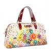 OUR NICOLE LEE DOME HANDBAG IN DREAMS BLOSSOM DESIGN.