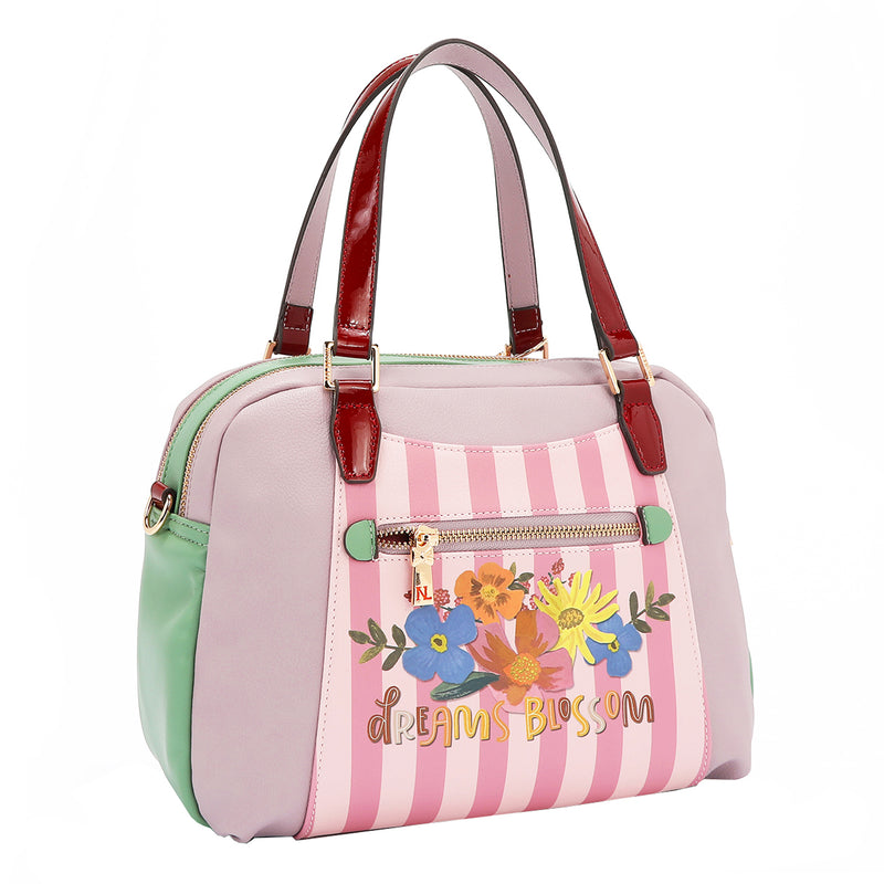 OUR NICOLE LEE HANDBAG  IN DREAMS BLOSSOM BACK DESIGN.