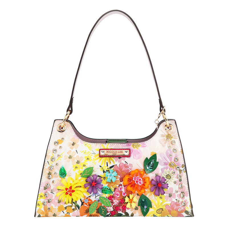 OUR NICOLE LEE SHOULDER BAG  IN DREAMS BLOSSOM DESIGN.