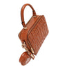 EMBOSSED LOGO SQUARE HANDBAG