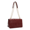 EMBOSSED LOGO CHAIN SHOULDER BAG