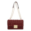 EMBOSSED LOGO CHAIN SHOULDER BAG