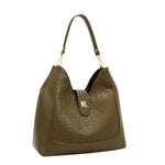 EMBOSSED ELEGANCE HOBO BAG
