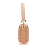 EMBOSSED ELEGANCE SQUARE SHOULDER BAG