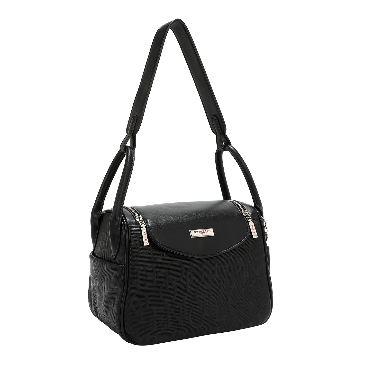 EMBOSSED ELEGANCE SHOULDER BAG