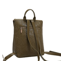 EMBOSSED ELEGANCE MULTIPOCKET BACKPACK