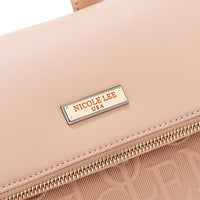 EMBOSSED ELEGANCE MULTIPOCKET BACKPACK