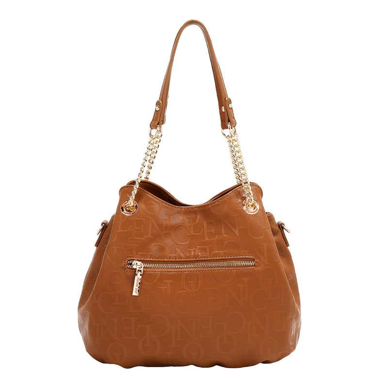 EMBOSSED ELEGANCE HANDBAG