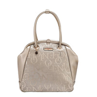 EMBOSSED ELEGANCE FRAME SHOULDER BAG