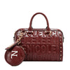 EMBOSSED LOGO BOSTON BAG