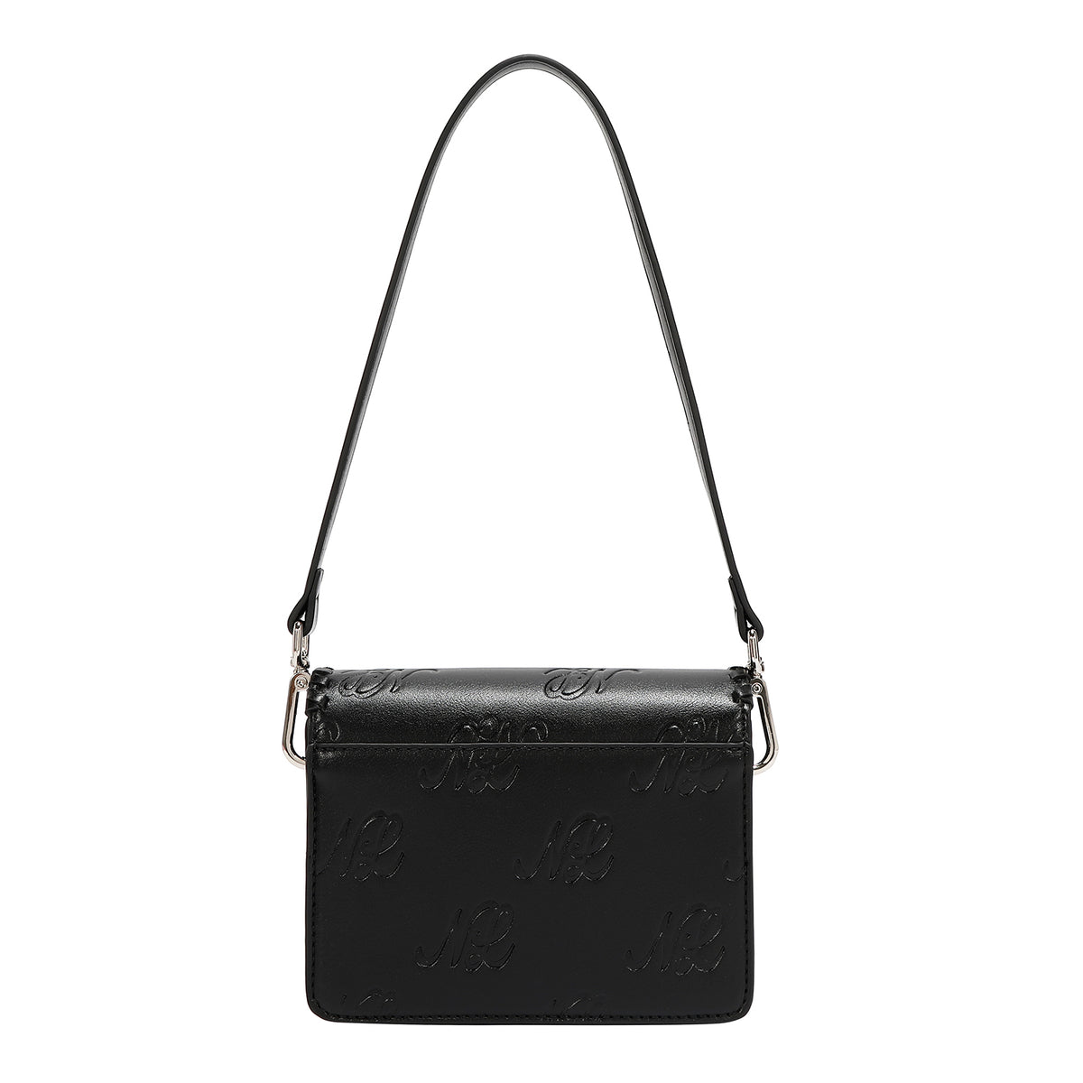 EMBOSSED NL CURVE SMALL SHOULDER BAG