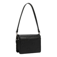 EMBOSSED NL CURVE SMALL SHOULDER BAG