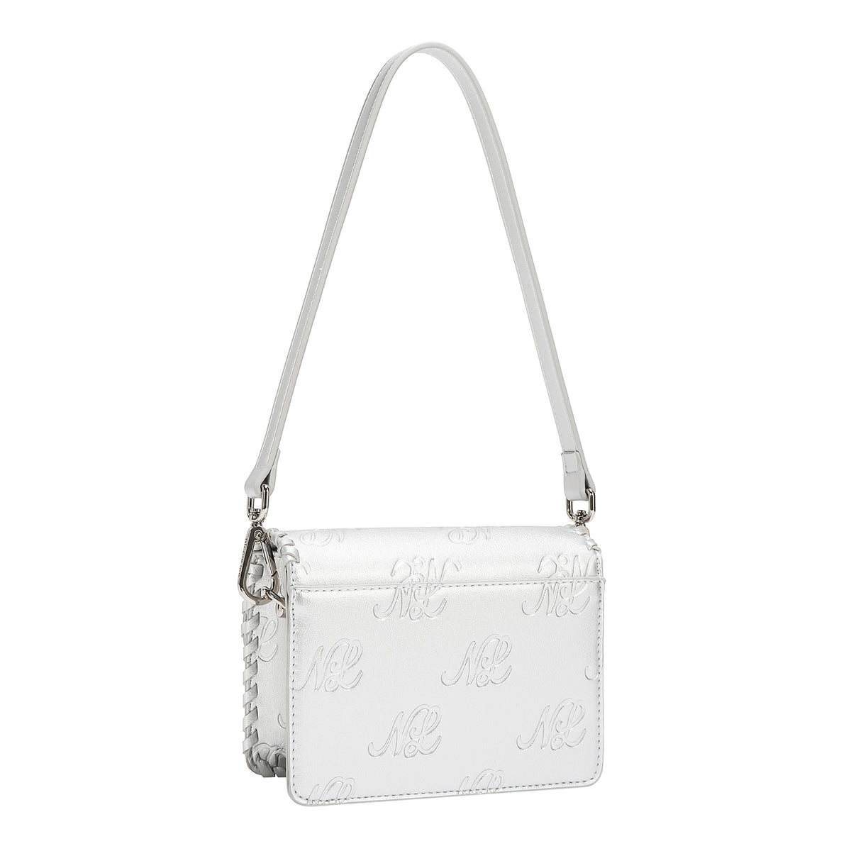 EMBOSSED NL CURVE SMALL SHOULDER BAG