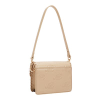 EMBOSSED NL CURVE SMALL SHOULDER BAG