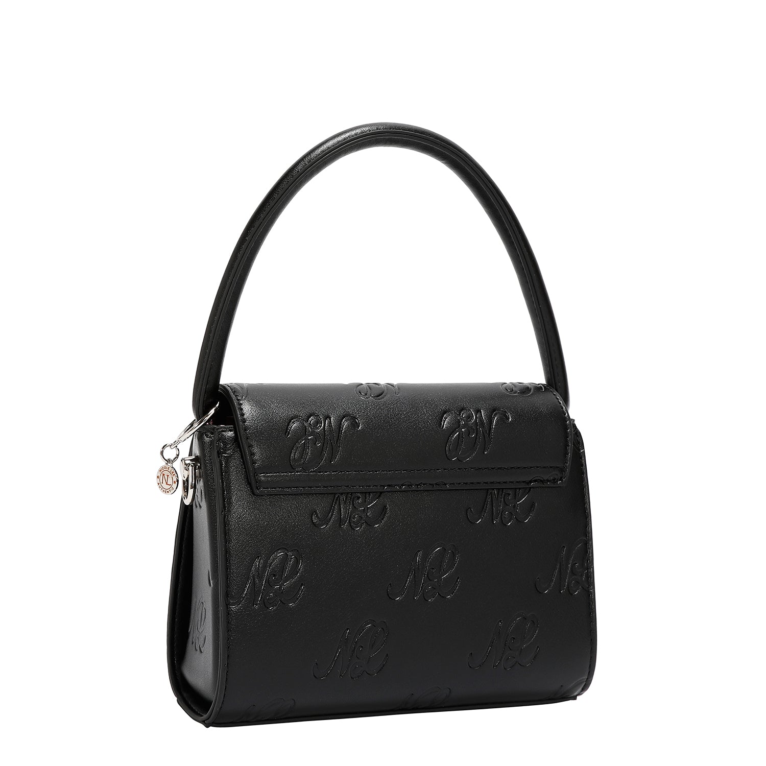 EMBOSSED NL CURVE SMALL TOP HANDLE BAG