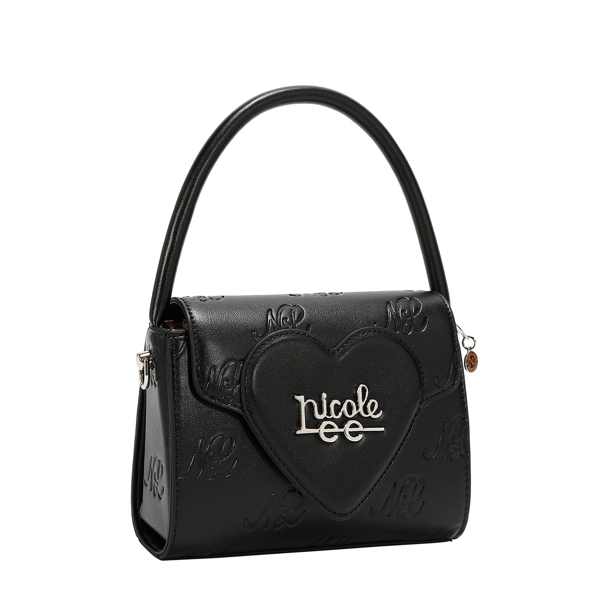 EMBOSSED NL CURVE SMALL TOP HANDLE BAG